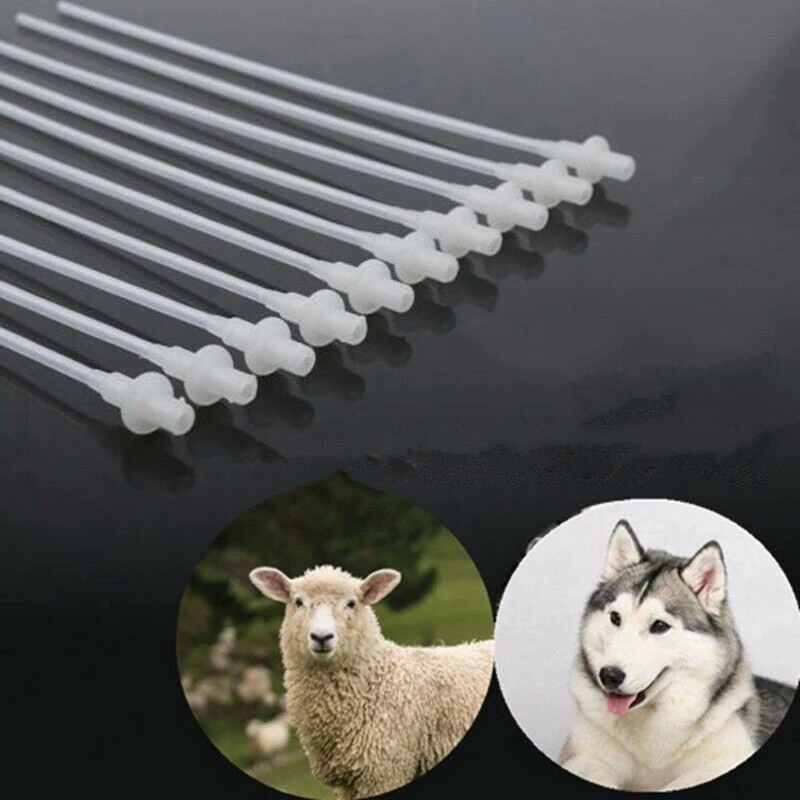 New 50PCS Artificial Insemination Rods Breeding Catheter Tube Dog Sheep Goat 10 Inch