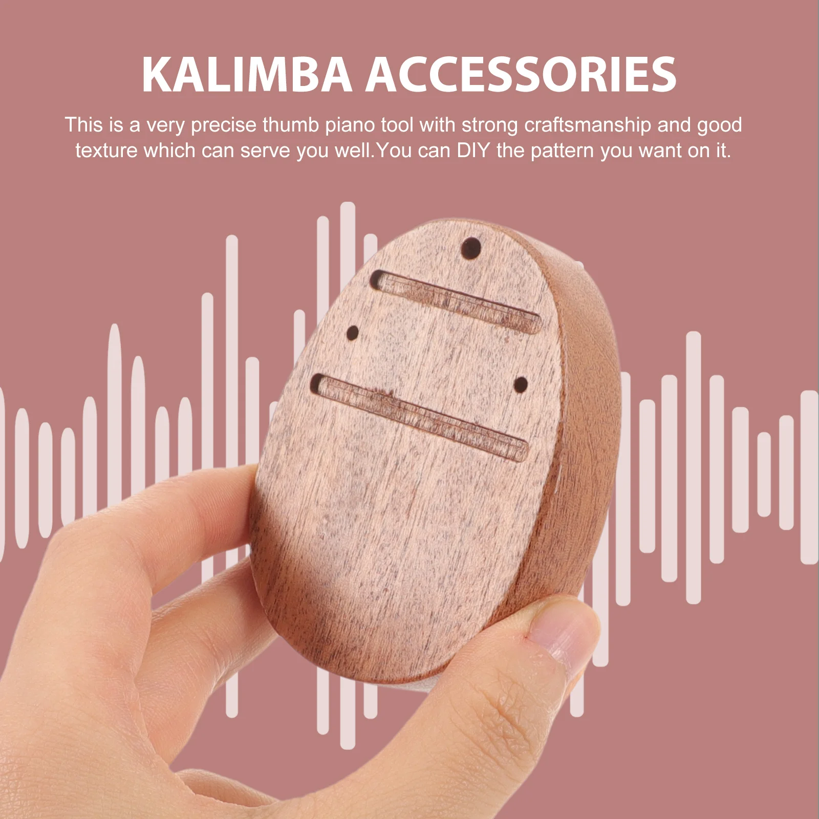 

Thumb Piano Baseboard Smooth Wood Kalimba Diy Replacement Part Durable Natural Craft Professional Tool Accessory