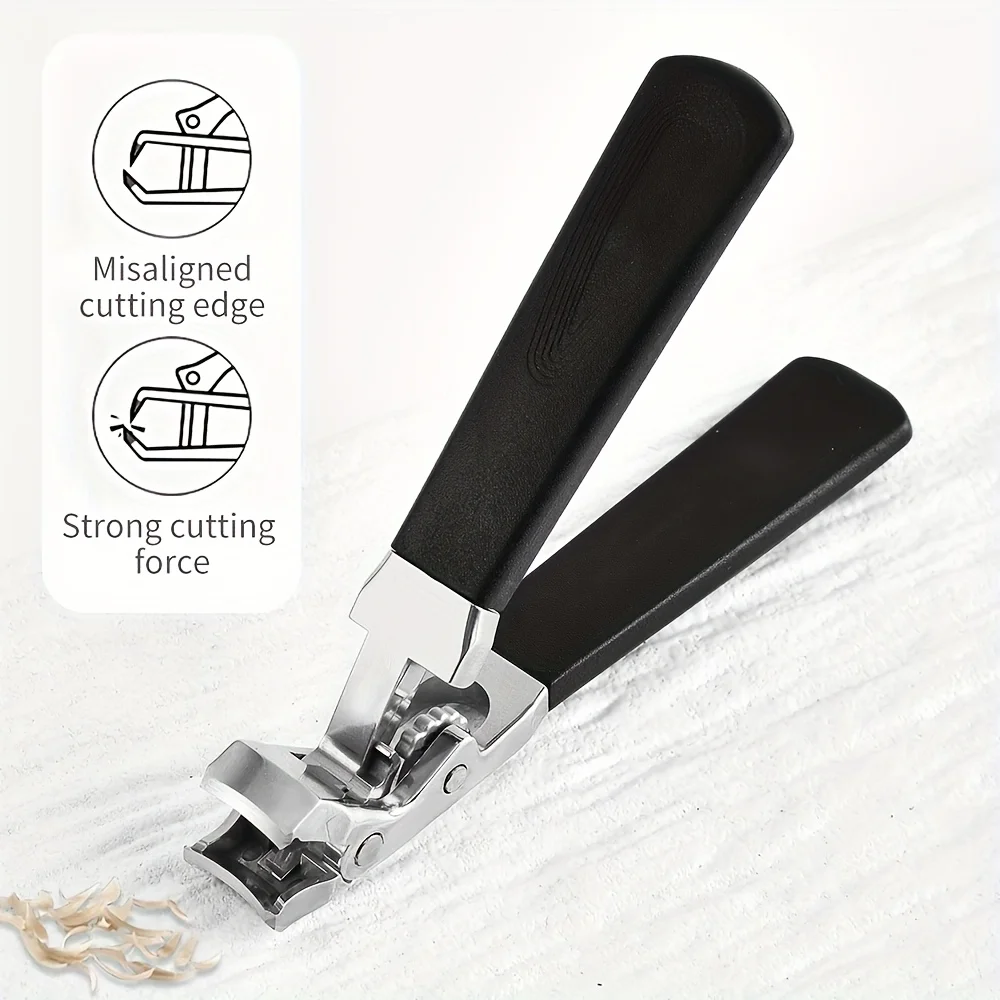 [Practical Nail Clippers]4pcs Thick Nail and Toe Nail Clippers for the Elderly - Extra Large Wide Mouth Opening Nail Clipper Set image 6