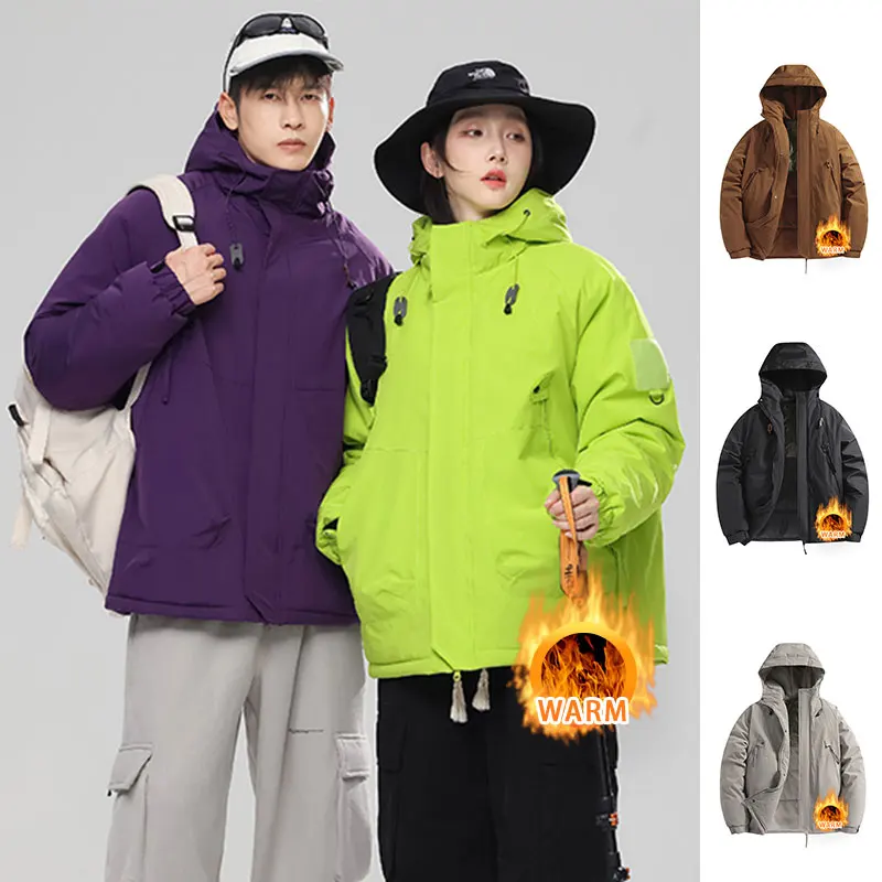 

Men's and Women's Outdoor Hiking Jacket, Windproof, Durable, Warm, Winter Mountaineering Coat, Waterproof, Suitable for Cycling