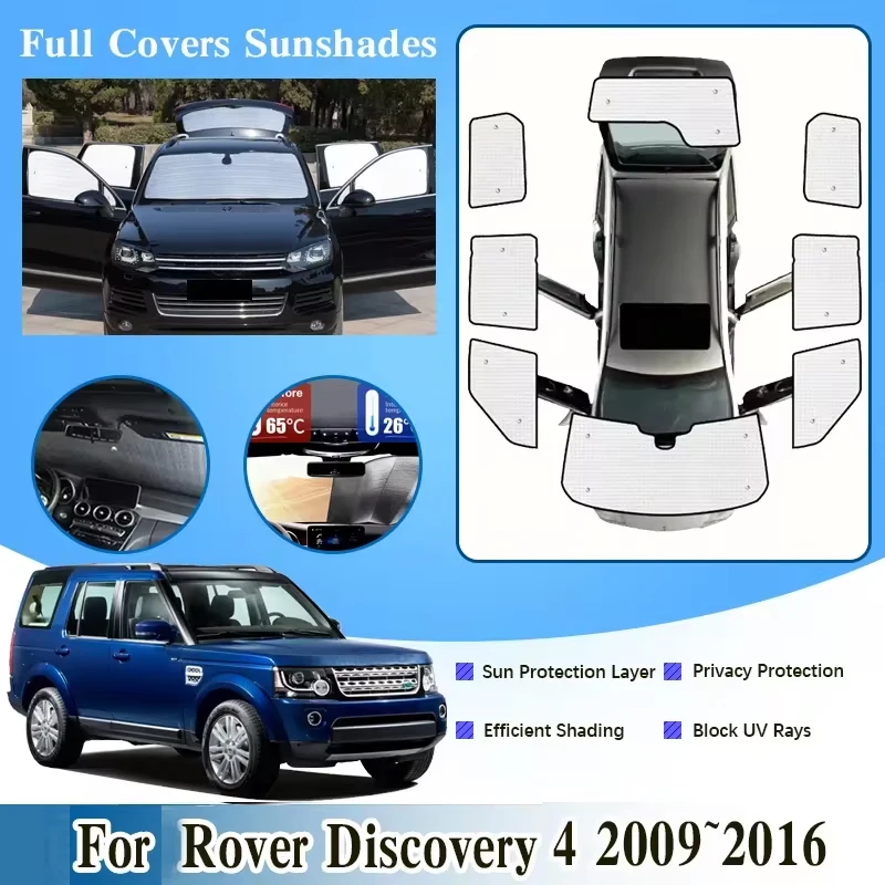 

Автомобильный козырек на лобовое стекло для Land Rover Discovery 4 LR4 L319 2009 ~ 2016, солнцезащитный козырек на все окно, аксессуары для солнцезащитного козырька с защитой от УФ-лучей