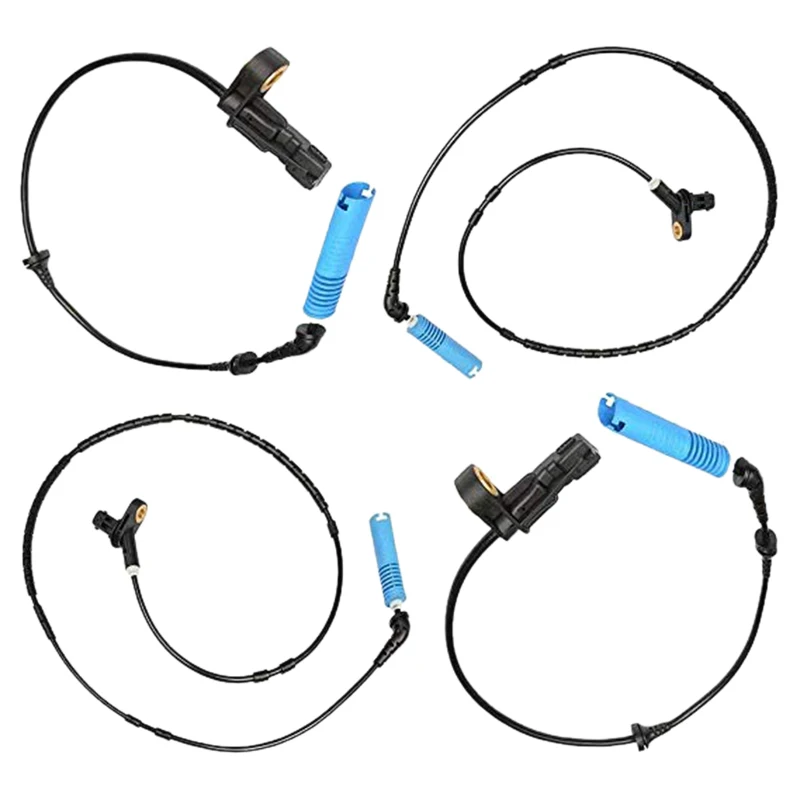 4Pcs Front+Rear Car Wheel Speed Sensor For BMW E46 316 318 320 330 Z4 E85 E86 34526752681 34526752682 34526752683