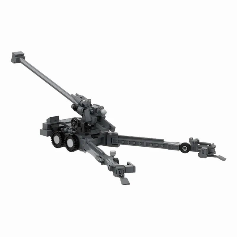 MOC 275PCS Heavy Artillery Weapons Building Blocks FH-2000 Howitzers Anti-Tank Gun Military Building Blocks Adults Fun Man Toys