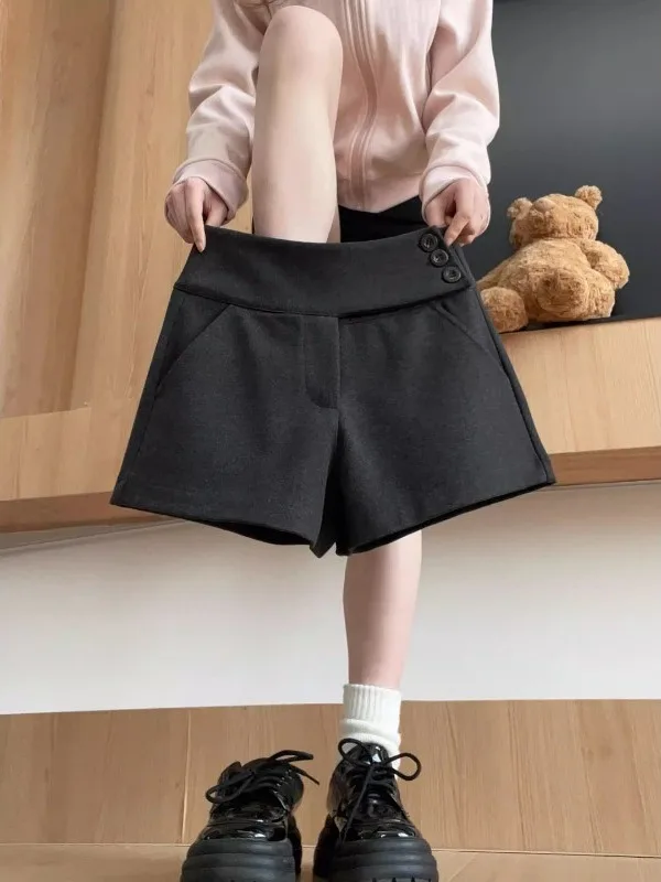 

Женские шерстяные брюки больших размеров с высокой талией, прямые, облегающие, расклешенные, в корейском стиле, осенне-зимние, утягивающие