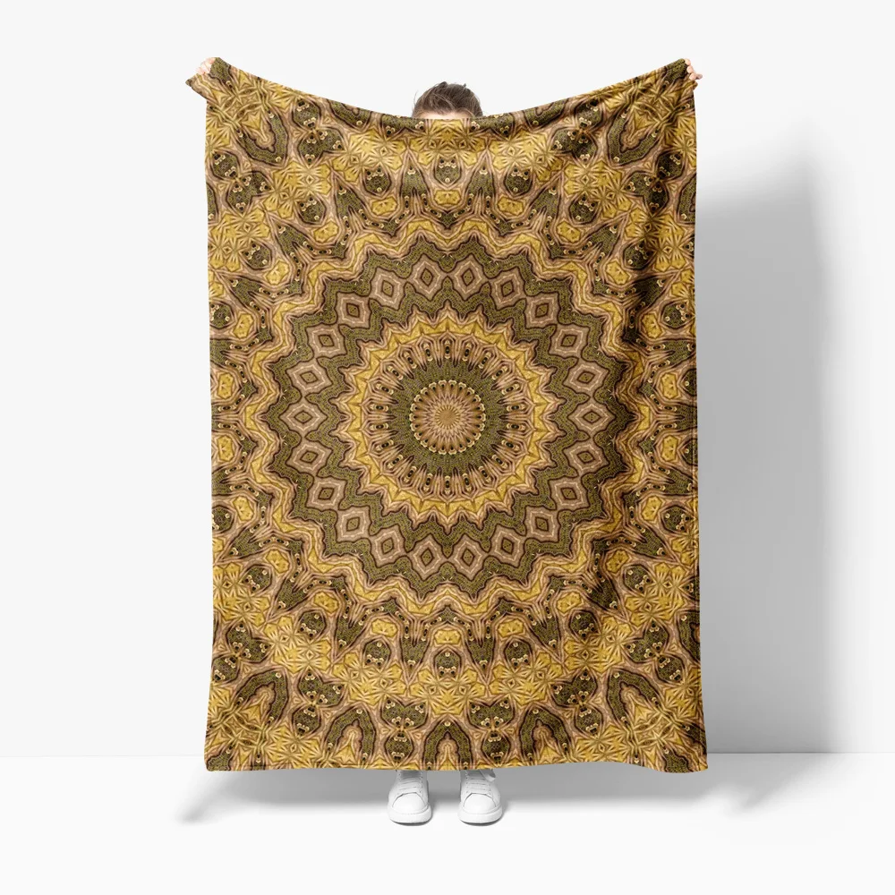 Boho Paisley Kilim Tribal Ethnic Print Blanket Throw Sofa Bed Cover Decorative Cushion Gift