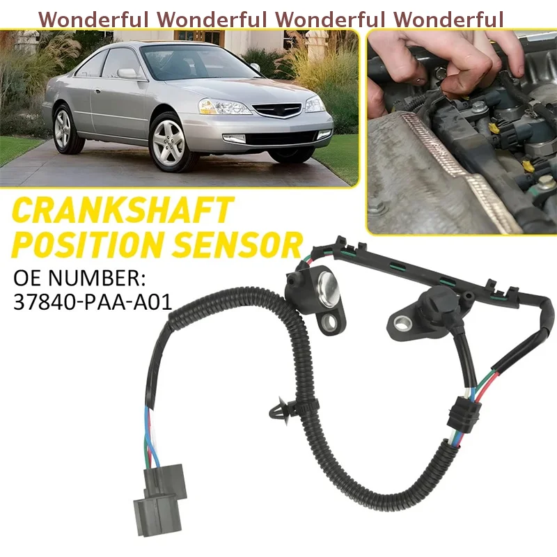 Crankshaft Position Sensor 37840-PAA-A00 PC133 Compatible With Accord 1995-2002 Odyssey 1996-1998 Prelude 1996-2001
