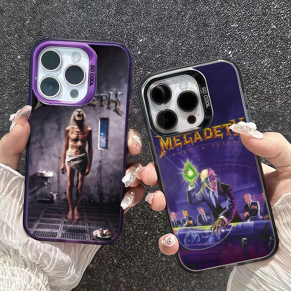 

M-megadeth Band Phone Case For IPhone 12 11 13 14 15 16 17Max Pro Plus For IPhone 12 11 13 14 15 16 17Max Pro Plus Mini Protecti