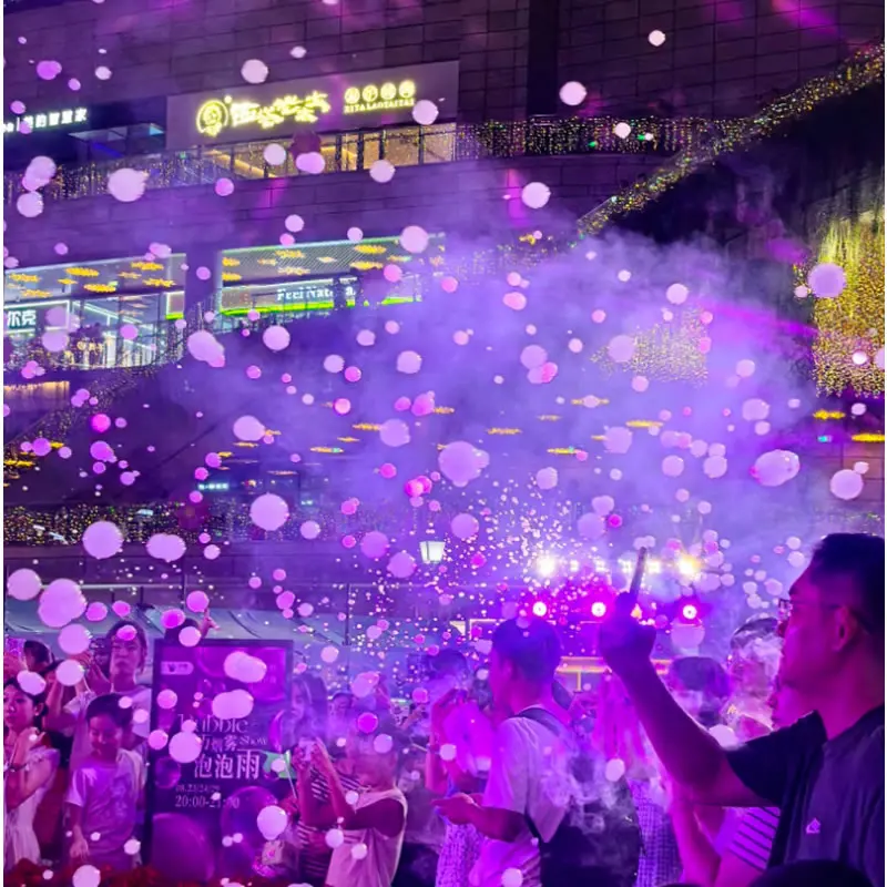 1500W Rookbubbelmachine Dubbele Gaten DMX 512 Besturing Bruiloft Podium Bubbel Effect voor DJ Disco Bars Feesten Show