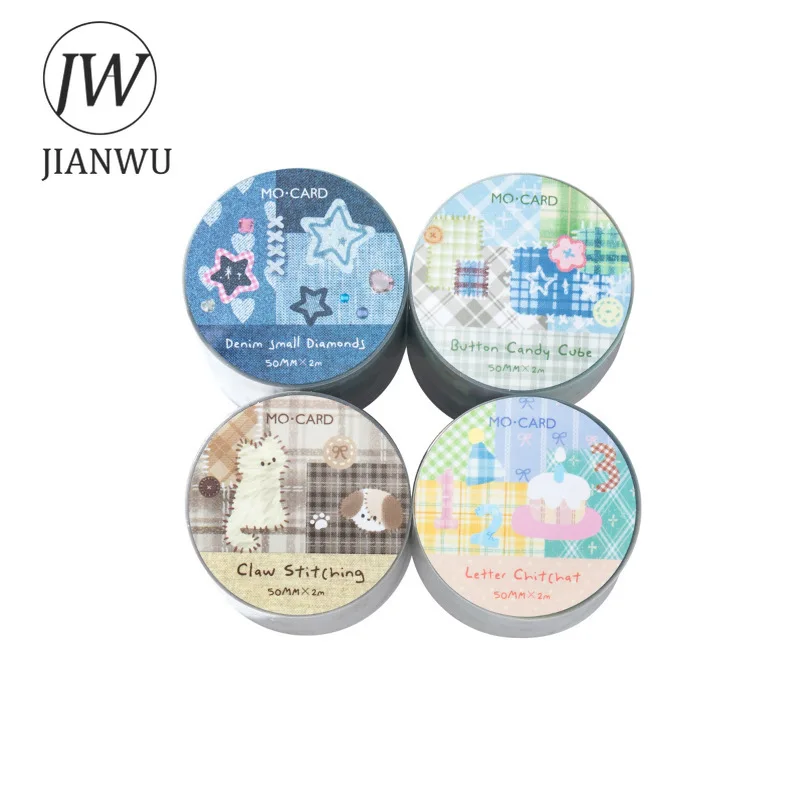 JIANWU50mm * 200 سنتيمتر ملتوية التصحيح البيت سلسلة Kawaii معكرون التصحيح المشهد المواد الكولاج PET الشريط الإبداعية مجلة القرطاسية