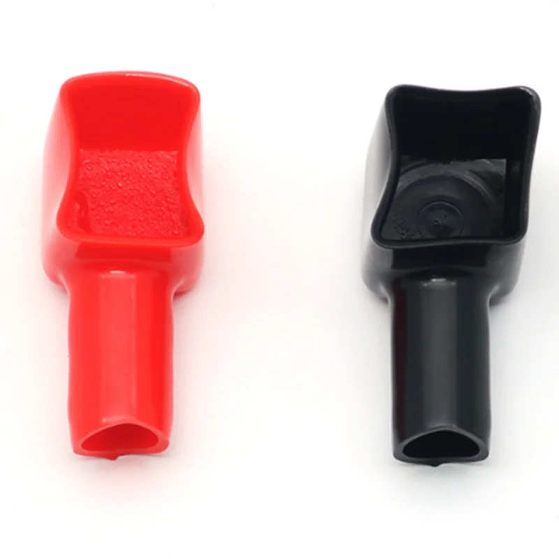 

3Pairs Battery Terminal Covers Rubber Protective Caps Positive Negative Insulated Flexible Sleeve for Automotive Marine