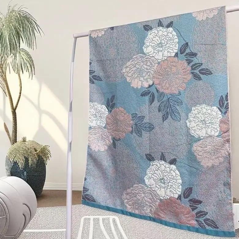 Three-layer Gauze Bath Towel for Adults Couple’s Towel Oversized Cartoon-themed Summer Towel Small Blanket and Sofa Towel