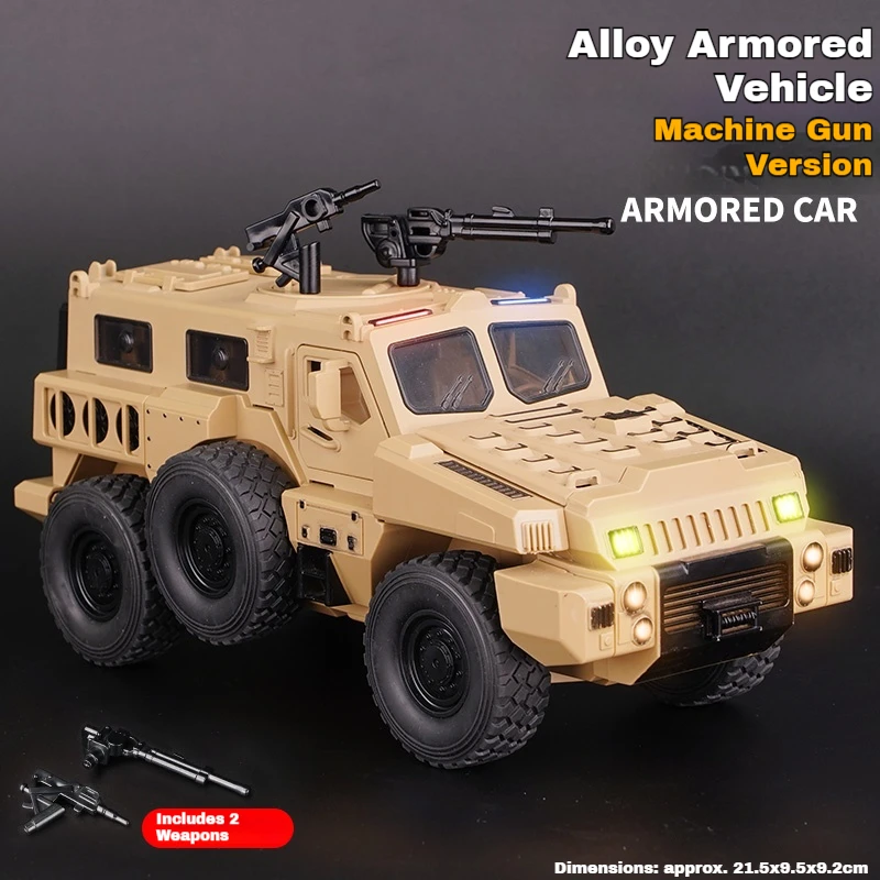 1:24 Simulation Legierung Geländewagen Modell Junge gepanzertes Auto Spielzeug akusto-optisch zurückziehbare Stoßdämpfung Spielzeugtür kann geöffnet werden