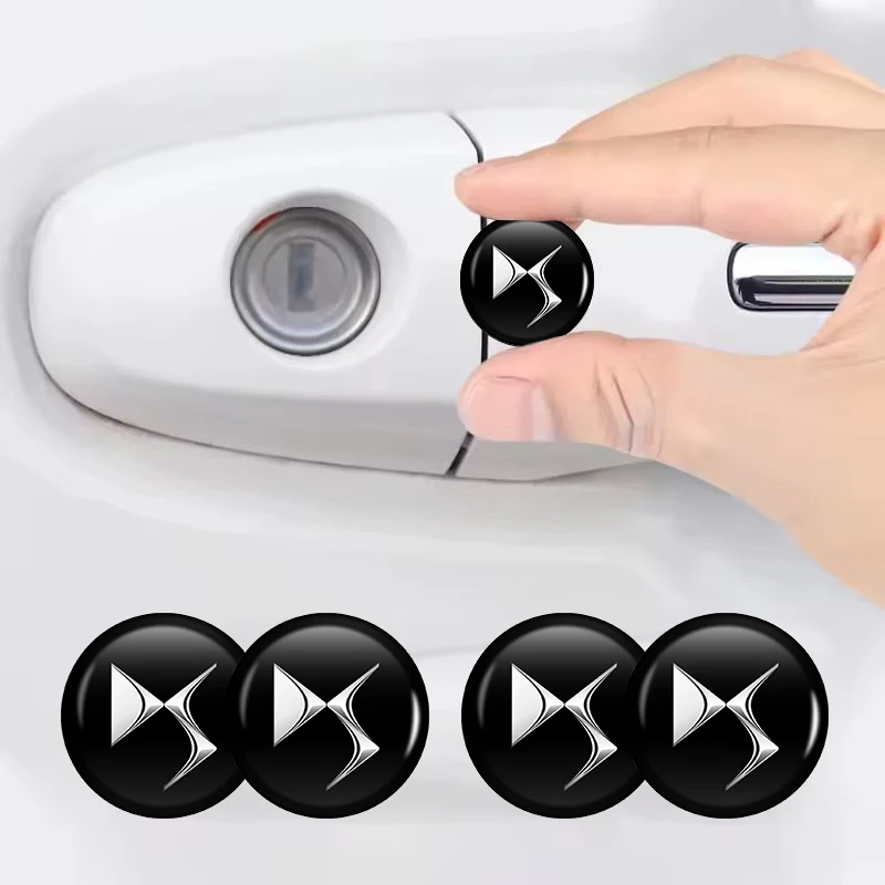 Car Door Lock Keyhole Protective Cover Stickers Key Hole Decals Car Accessories For DS SPIRIT DS3 DS4 DS4S DS5 5LS DS6 DS7 DS9 W