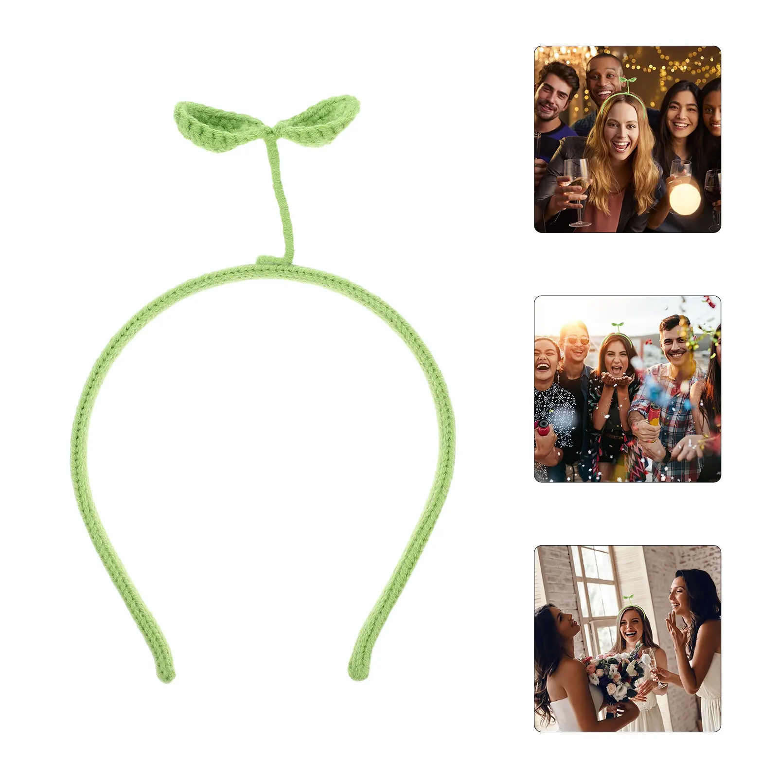 

Headband Crochet Woolen Knit Hair Accessory For Women Party Wedding Carnival Cosplay Photo Prop Birthday