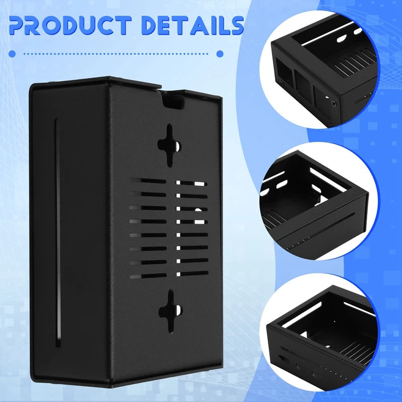 3,5 inch MHS-touchscreen voor Raspberry Pi 5, met metalen behuizing en actieve koeler A