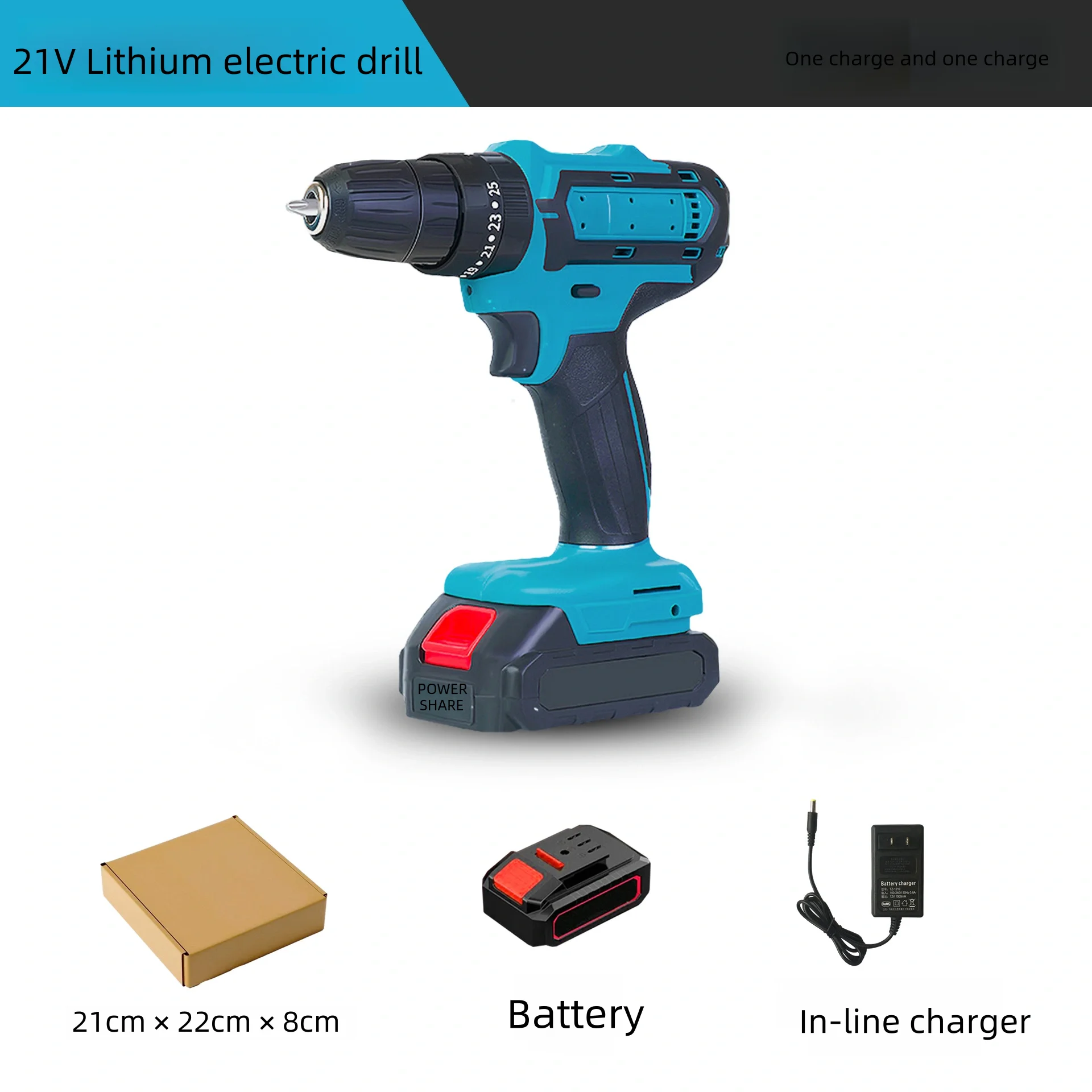 12V/21v mini portable electric original Makita impact electric cordless drill screwdriverBrushless  professional electric drill