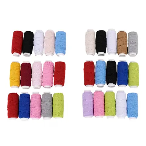 5pcs Fine Elastic Thread 0.6mm Color Elastic Rope Very Fine High Elastic Sewing Machine Bottom Line DIY Clothing Binding Line