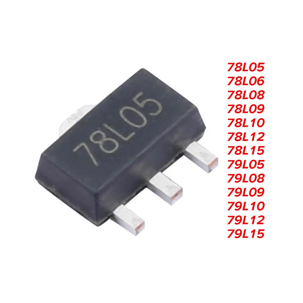 

10PCS 78L05 78L06 78L08 78L09 78L10 78L12 78L15 79L05 79L08 79L09 79L10 79L12 79L15 SOT-89 SOT89