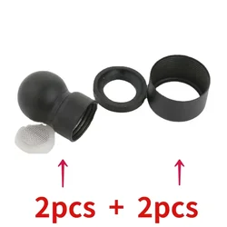 3pcs All Copper Top Spray Shower Shower Head Sprinkler Ball Joint Activity Ball Shower Joint 20mm Points Interface 2pcs+2pcs