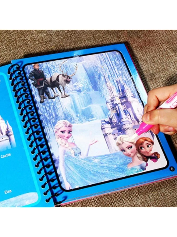 Frozen Disney Puzzle para crianças, Graffiti Painting Book, Mickey Mouse, Carros, Sofia Cartoon,