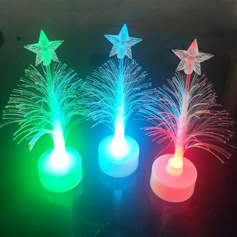 6Pieces Of Bright LED Christmas Trees Display Ornament To Enhances Your Holiday Spirit With Simple Of Installation 87HA