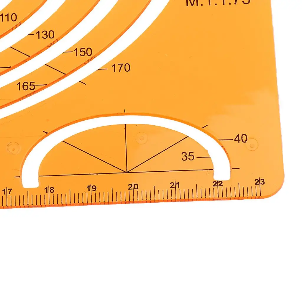 Large Template Ruler for Isometric Ellipse Drawing Stencil for Drafting Students Art Tool for Creative Design