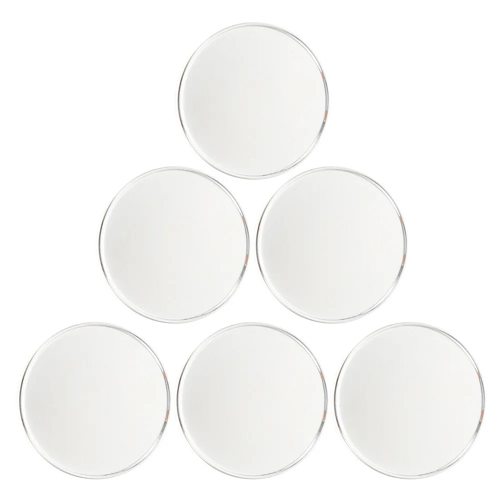 

6pcs Ball Markers 25Mm Blank Round Silver Durable Position Marking Disc For Putting Green Golf Marker Tool Sublimation Design