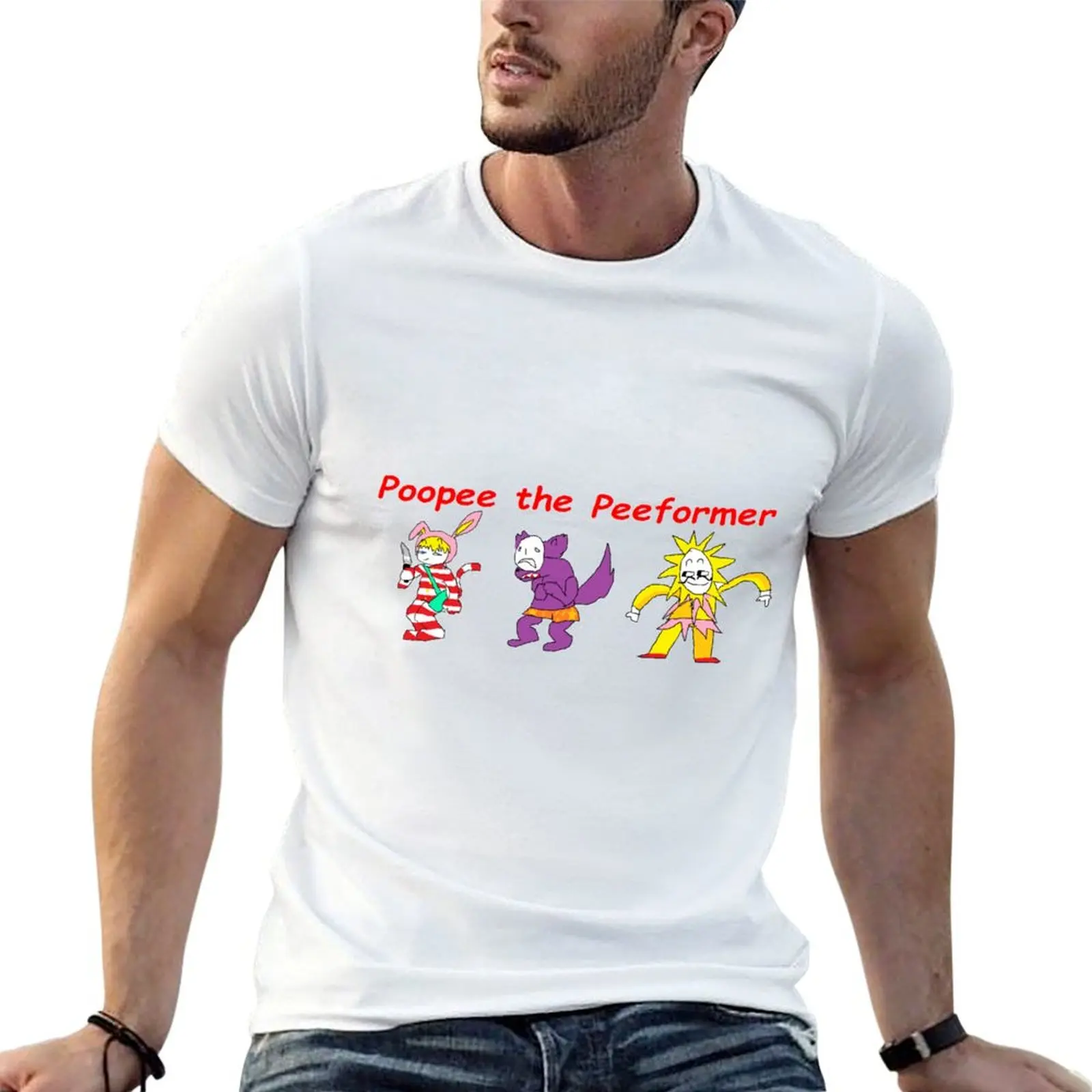 

poopee the peeformer (popee the performer) T-Shirt anime stuff designer shirts mens fashion