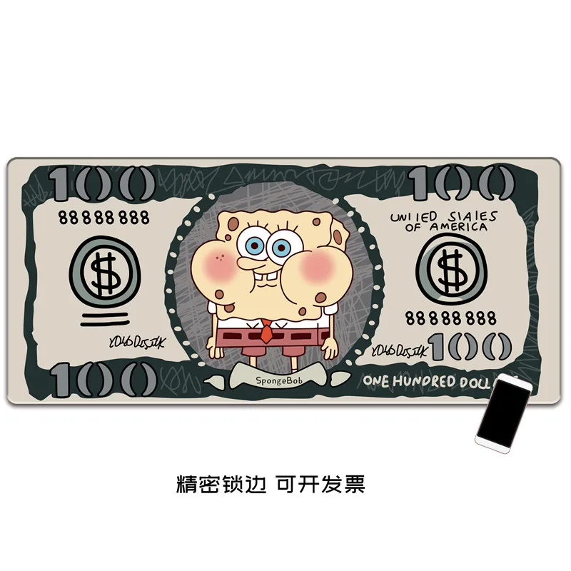 Leather Cartoon Mouse Pad SpongeBob Paid Star Waterproof Cute Mouse Pad for Girls Oversized Keyboard Pad Office Desk Pad Anime