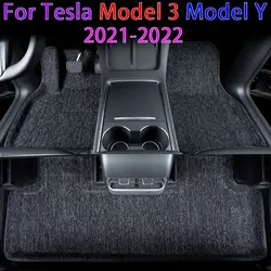Car All-Weather Floor Mat For Tesla Model 3 Y 2021 2022 Non-slip All-Weather Floor Mats Left Hand Drive / Right Hand Drive