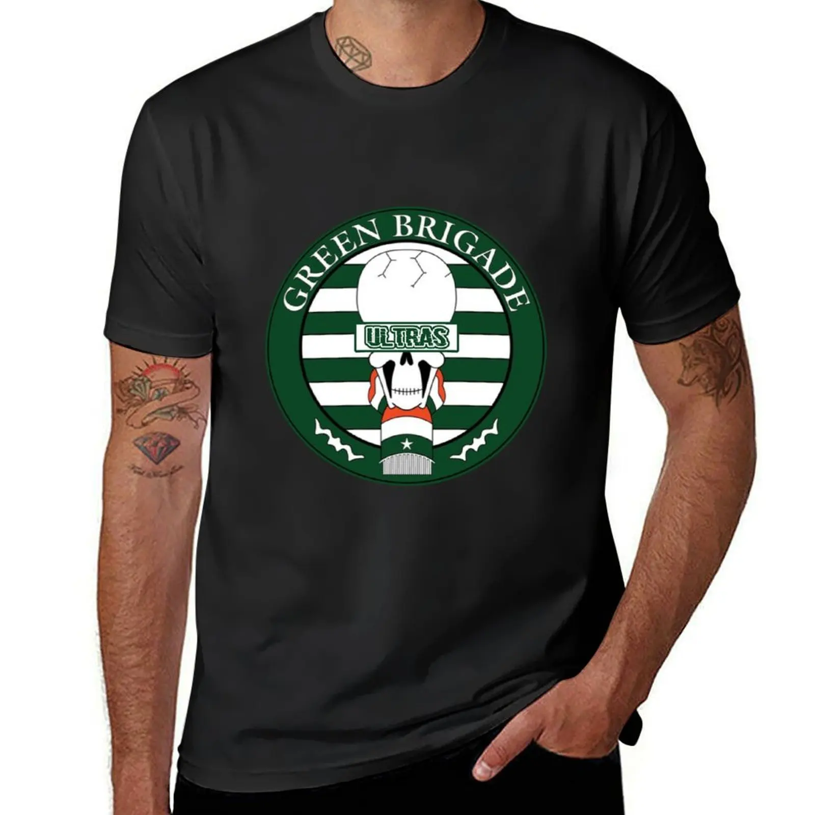 

Green Brigade-ULTRAS T-Shirt custom shirt funny shirt cotton football t shirt cotton t men