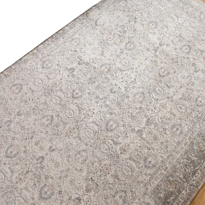 Turkish imported French living room carpet, Persian retro blue high-end woven glue-free medieval