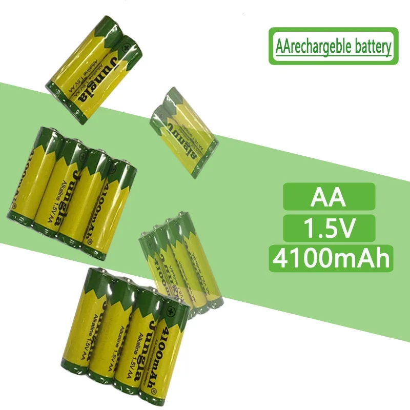 

AA Battery 4100mah 1.5V Alkaline Rechargeable Batery For Led Light 、Toy、 Mp3