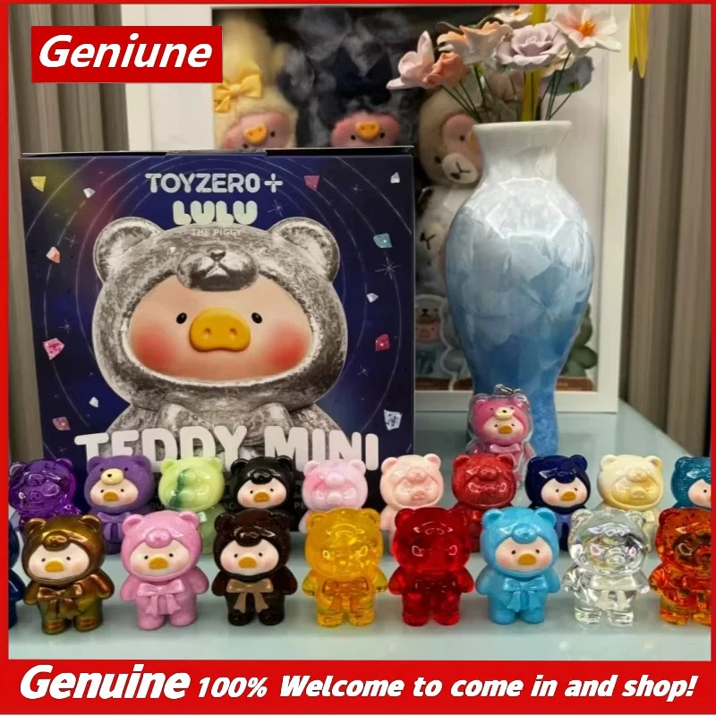

New Lulu The Piggy Teddy Mini Blind Bag Flocked Metallic Series Cute Bean Collectible Toys Trendy Action Figure Doll Girl Gift