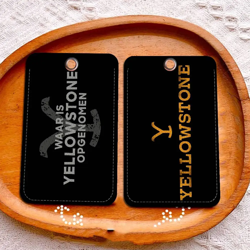 Y-Yellowstone D-Dutton R-Ranch حامل بطاقة مناسبة للبنك الأعمال حامل بطاقة العمل بطاقة الهوية الائتمانية شارة حقيبة حامل المفاتيح