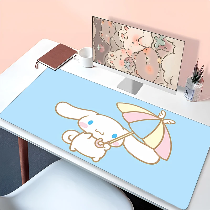 Kawaii Computer Varmilo Keyboard C-cinnamoroll Mouse Pad Anime Gaming Accessories Table XXL Gamer Carpet Desk Mat  Mousepad