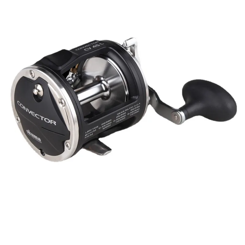 Imagem -02 - Okuma Convector Ice Water Fishing Reel Cv45l Convencional Redondo