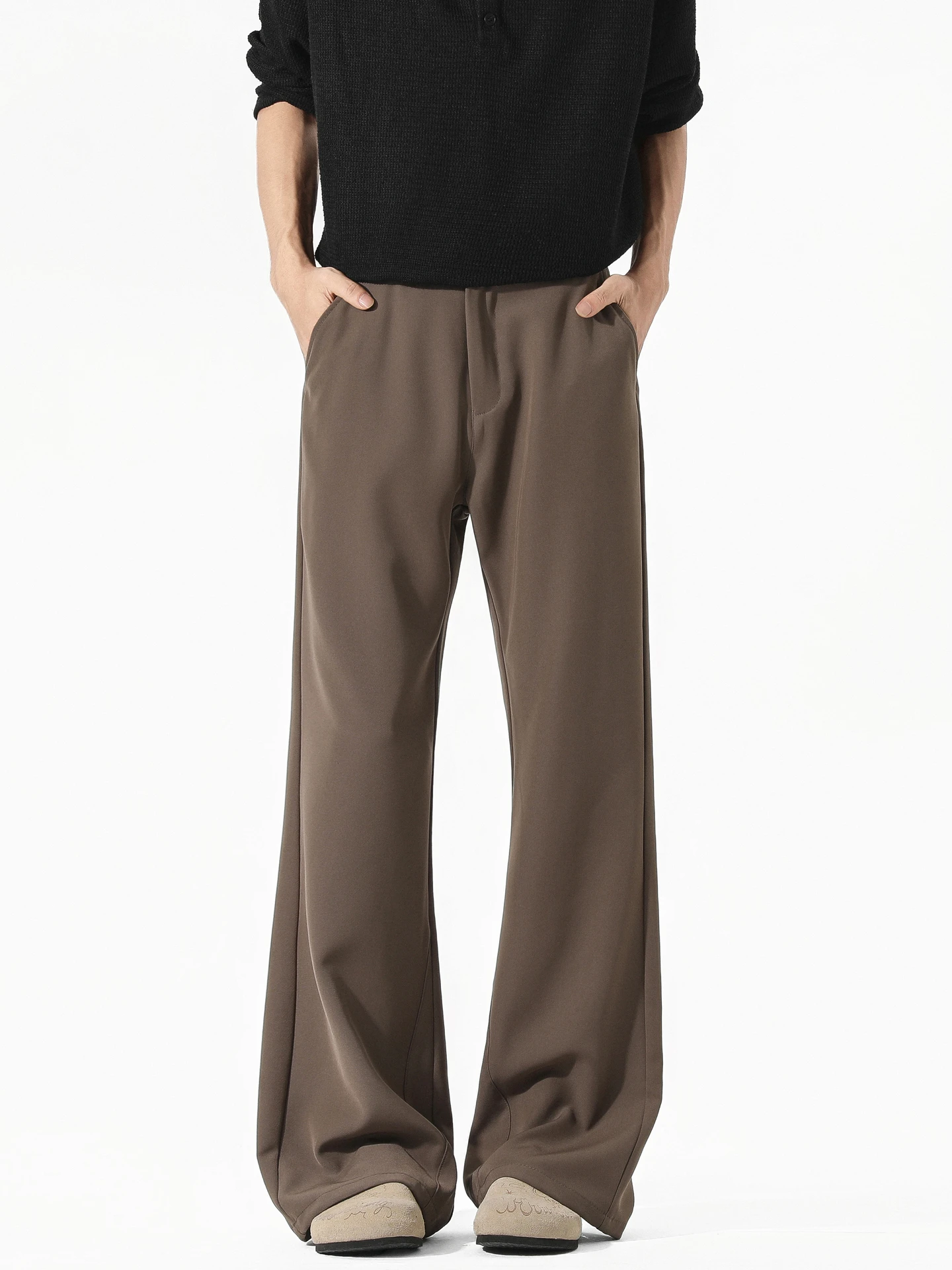 

Cleanfit Men's Loose Long Pants American Trendy Brand Vintage Wide Leg Drapey Casual Youth ular Polyester Blend Autumn Wear