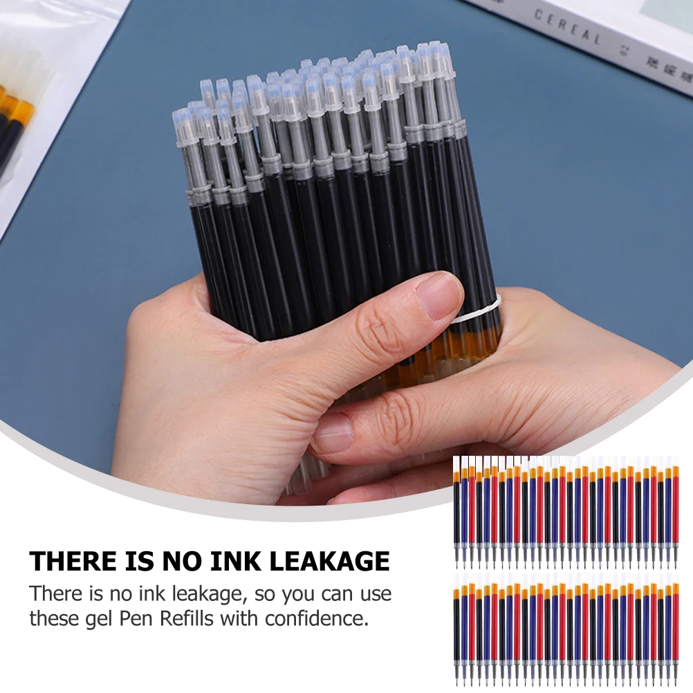 

150pcs Pen Gel Multi-Function Leakproof Stationery Multi-Function Refills For Students Office Home Use Neutral