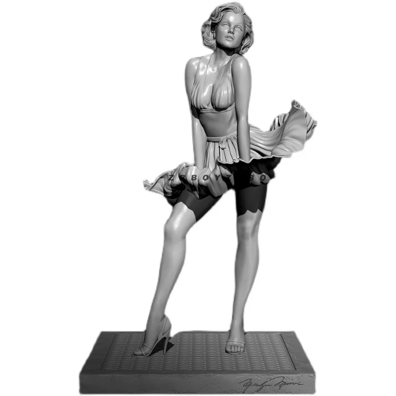 Kits de modèles en résine 75mm 1/24, figurine beauté incolore et auto-assemblée TD-2828