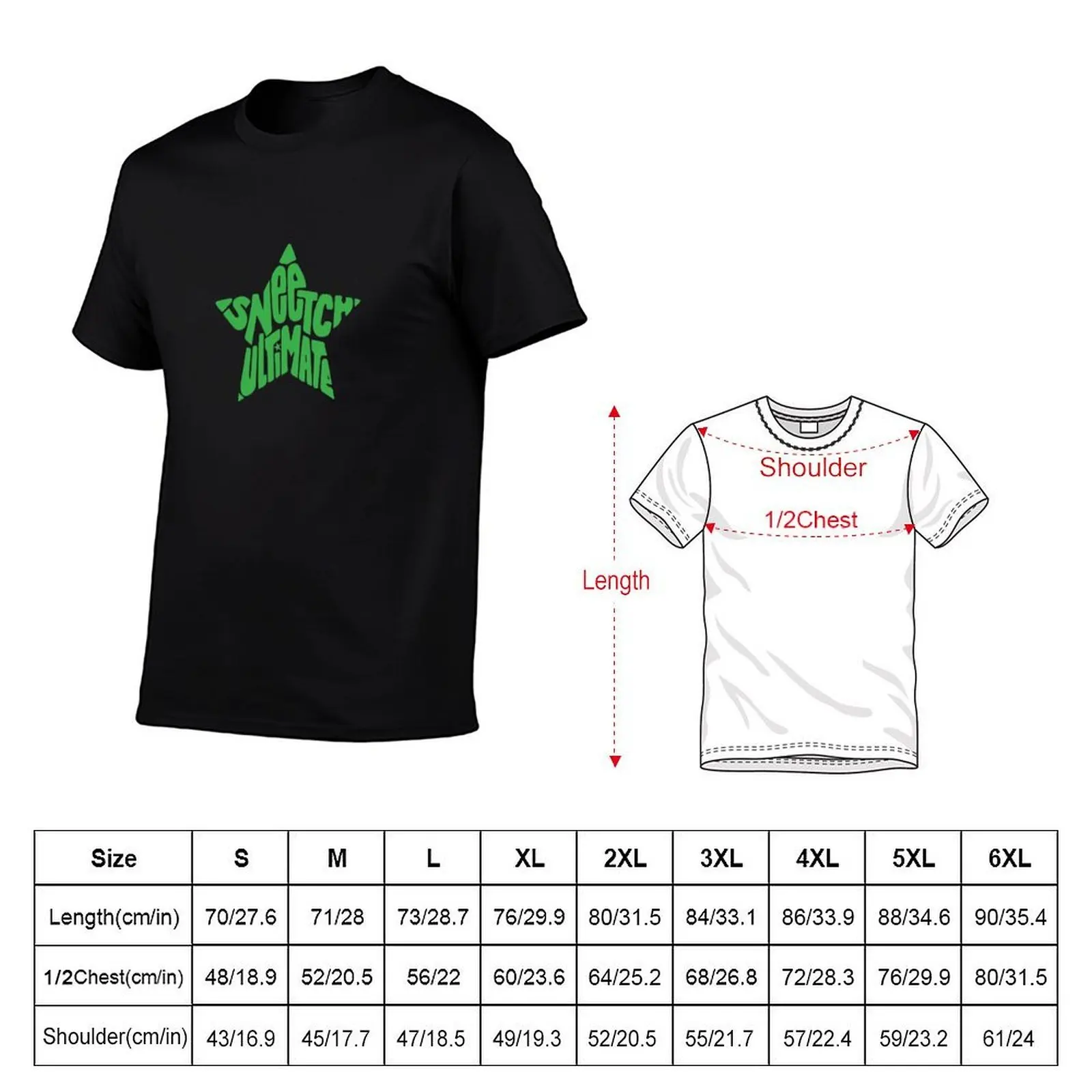 Sneetch Logo (dark background, light green font) T-Shirt t shirts cotton 100% man t shirts for men t shirt custom print T-shirt