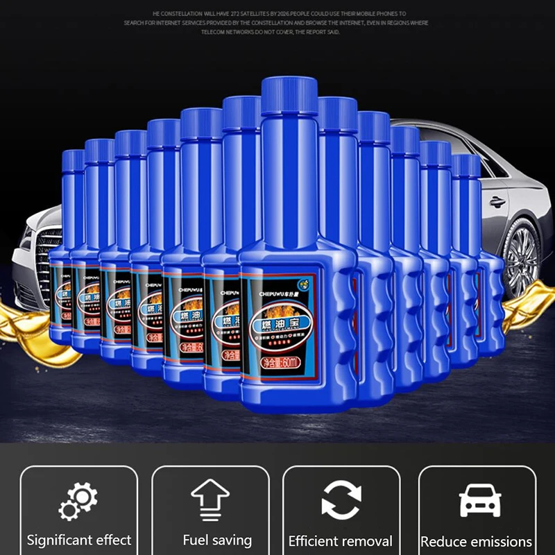 1PC 60ML Car Fuel Additive Cleaner System Car Fuels Treasure Auto Fuel System Cleaning Injector Cleaner DIY Accessories