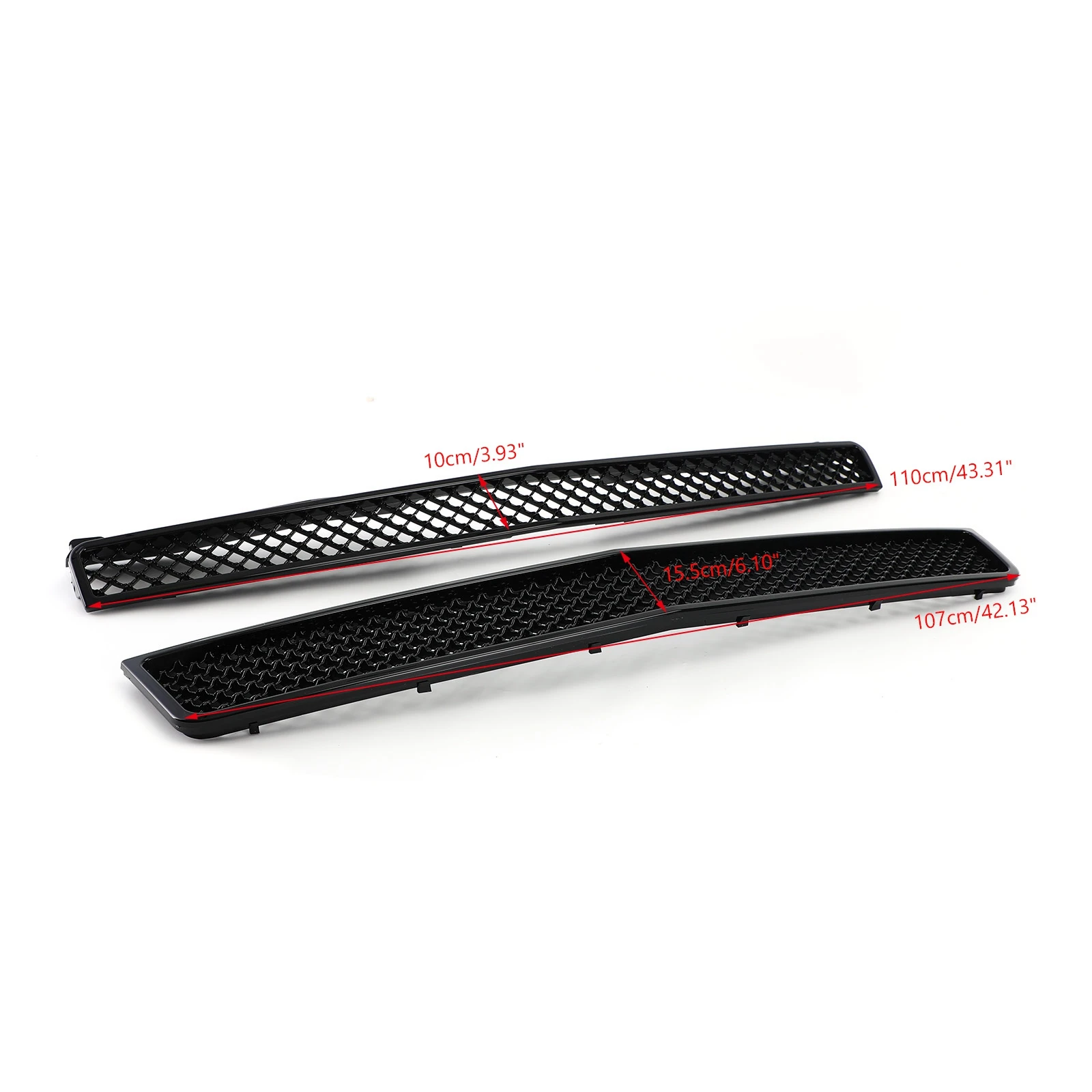 Areyourshop Glossy Black Mesh Front Bumper Grille For Chevy Tahoe/For Chevrolet Suburban 1500 /Avalanche 2007-2014