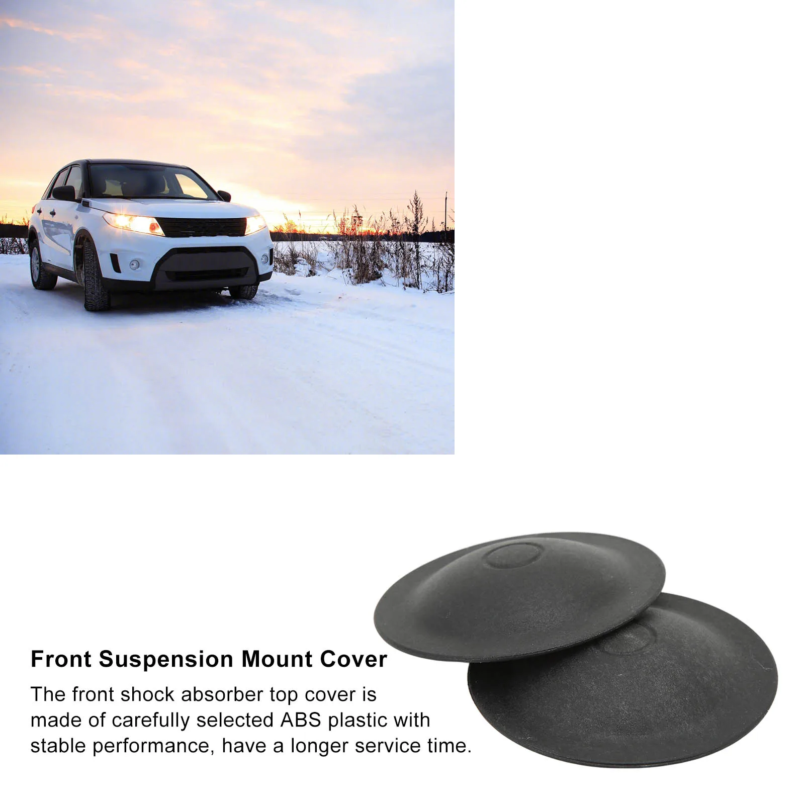 Pair Front Shock Absorber Top Mount Nut Cover 51938656 Replacement for  Abarth 2008‑Onwards Front Suspension Mount