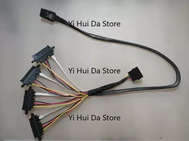 MINI-SAS SFF-8087 To SFF-8482 1 To 4 SAS SATA Cable Direct Hard Drive Adapter Card