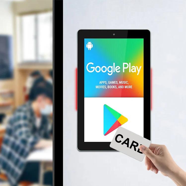 

Настенный планшет для бронирования класса, NFC RFID, больничный планшет для спортзала, сенсорный экран, сенсорная панель, планшет с RFID-считывателем