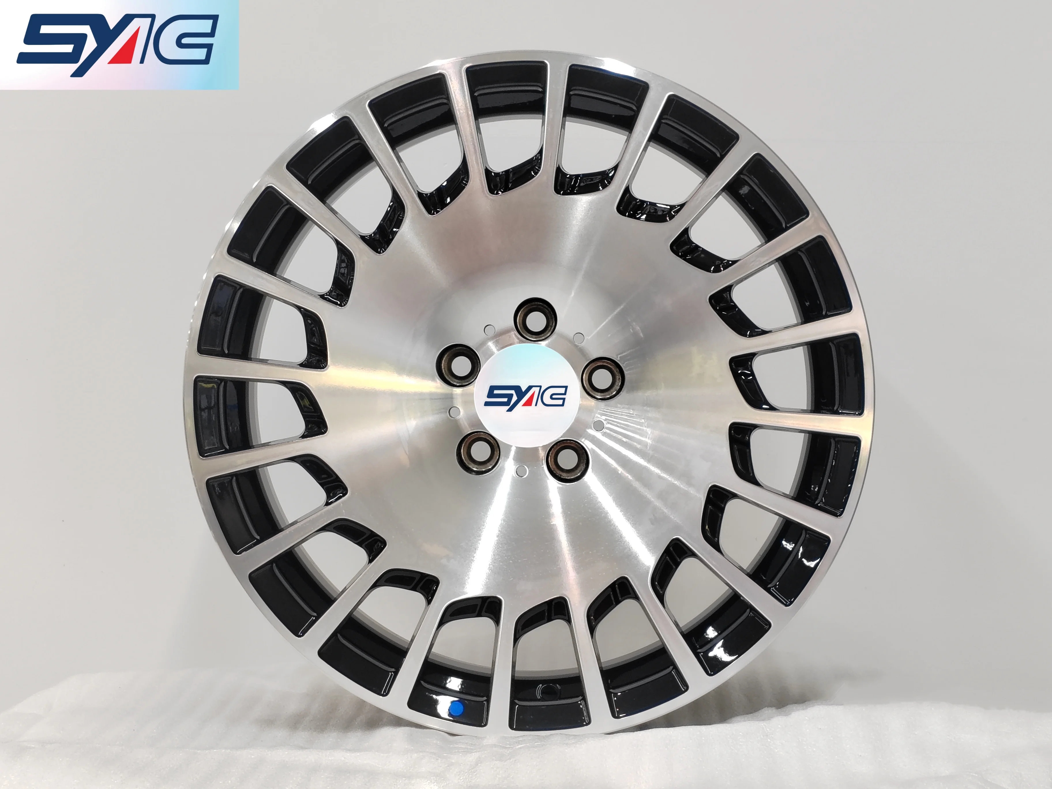 SYAC Factory Production 6161 Forged Rims 18/19/20 Inch Front And Rear Wheels 5x112 5x120 Black Machined Big Pancake Wheel