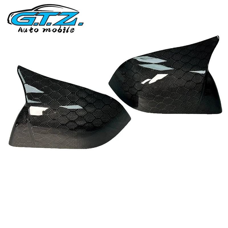 

For Tesla Model3 3K True Carbon Fiber Jacquard Football Honeycomb Horn Design sleek looking upgrade accessory 2017-2024