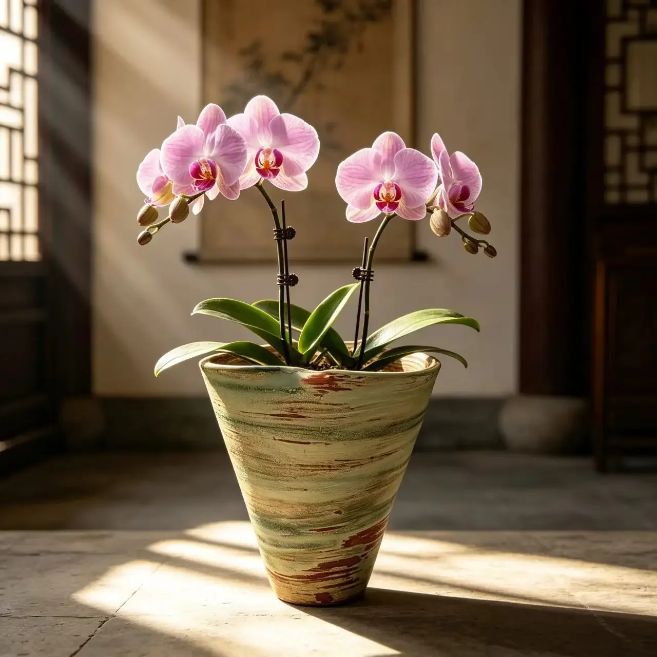 High Temperature Ceramic Flower Pot Wabi Sandy Wind Desktop Potted Plant Green Plant Succulent Zen Retro Old Flower Utensil