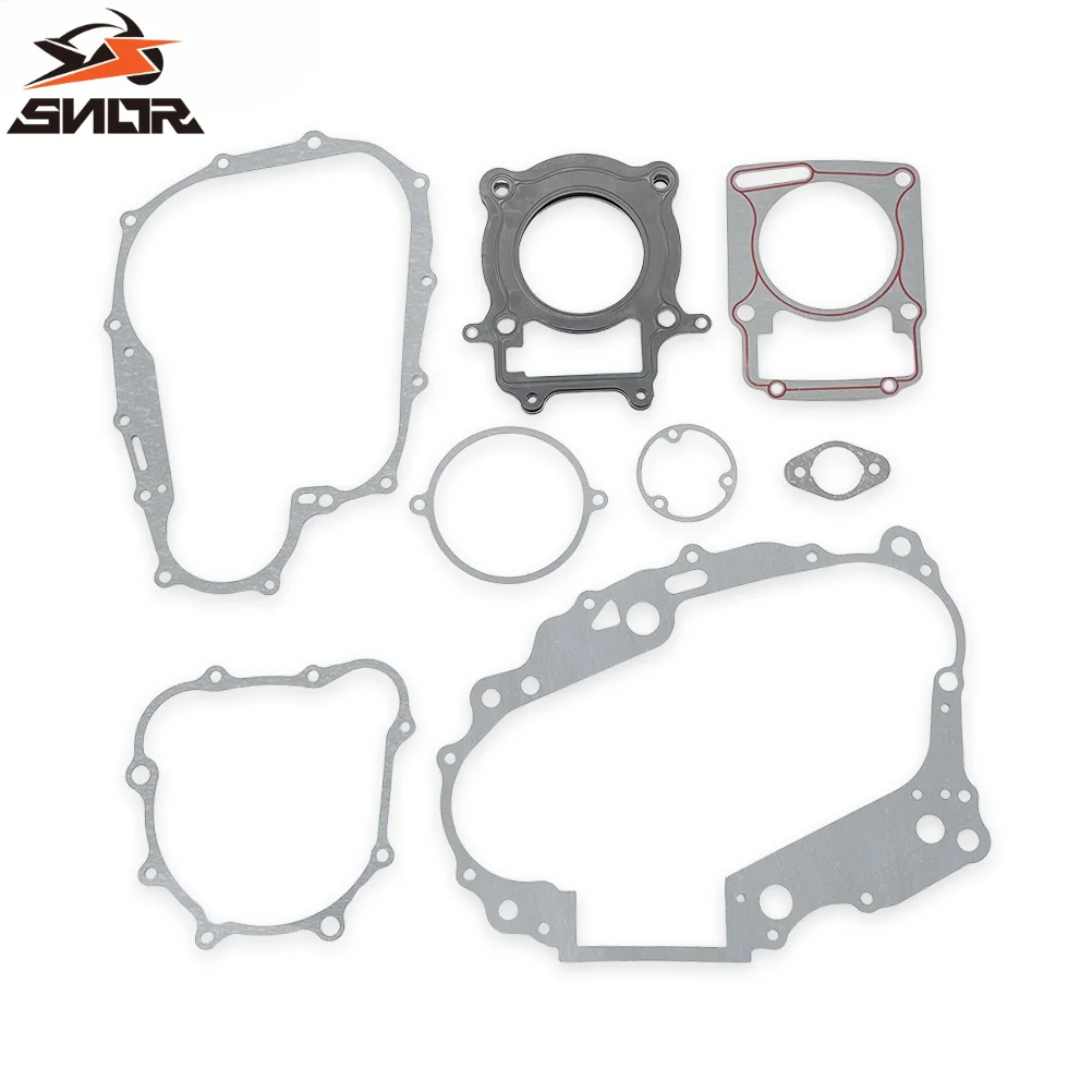 SNOR Motorcycle Crankcase Tensioner Complete Gasket Kit Engine Gasket Kit Cylinder Head Gasket For ZONGSHEN PR250 ZS172FMM-5